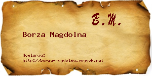 Borza Magdolna névjegykártya